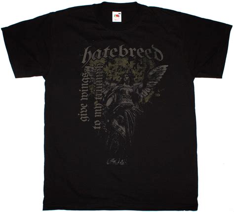 hatebreed give wings to my triumph hardcore jasta terror new black t shirt best rock t shirts