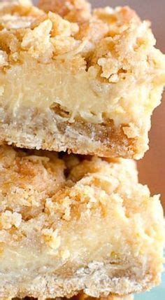 These Easy Lemon Bars Have A Creamy Lemon Filling Between Two Thick Crumbly Oatmeal Layers A