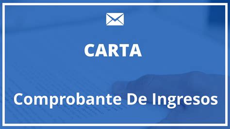 Modelo Carta De Comprobante De Ingresos Word Plantilla