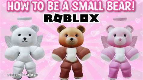 HOW TO BE A SMALL BEAR IN ROBLOX ROBLOX STEP BY STEP TUTORIAL