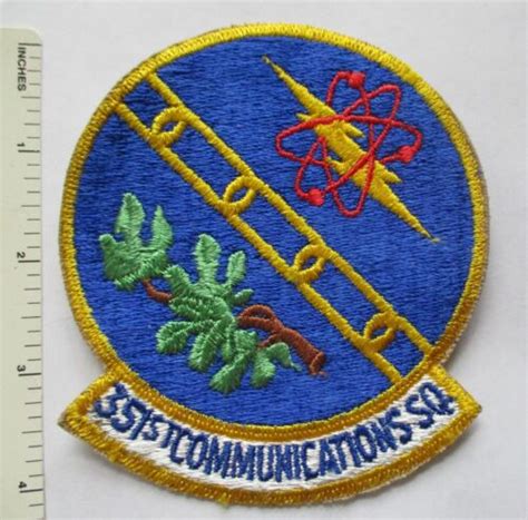 Vintage 351st Communications Squadron Us Air Force Patch Original Usaf