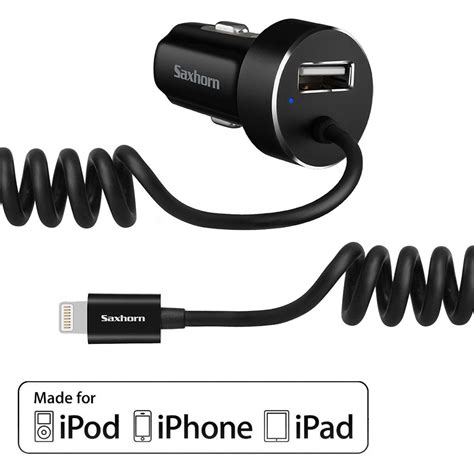 Saxhorn Apple Certified Lighting Car Charger For Iphoneipad And Ipod