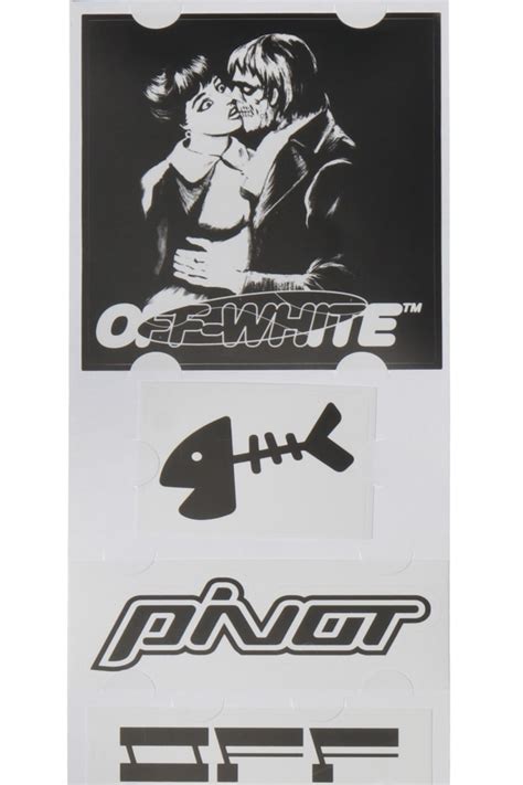 Off White Set Of Logo Stickers Mens Accessorie Vitkac