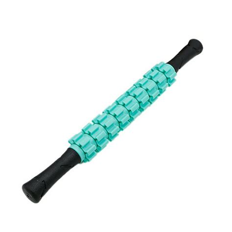 [freedomgo] gear muscle massage roller stick body massager health sports exercise relax tool