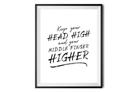 Keep Your Head High Graphic By Zoollgraphicsprints · Creative Fabrica