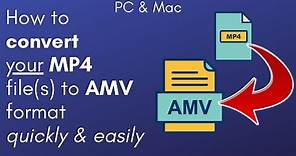 How to convert your MP4 file(s) to AMV format for free (PC & Mac users)