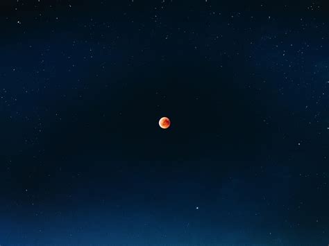 Wallpaper Full Moon Red Moon Eclipse Fiery Moon Hd Widescreen