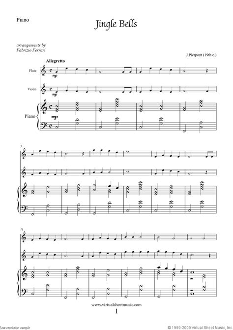 Easy Christmas Flute Violin And Piano Sheet Music Pdf