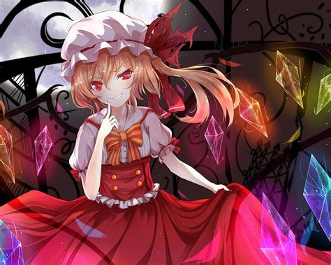 Anime Red Crystal Wings Touhou Flandre Scarlet Hd Wallpaper Peakpx