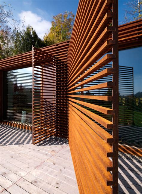 Slat Wall Privacy Screen Outdoor Deck Designs Backyard Outdoor