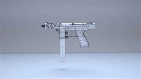 Pistola Tec 9 Modelo 3d 17 Max Obj Fbx 3ds Free3d