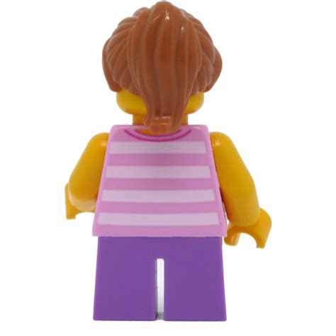 Lego Girl With Pink Striped Shirt Minifigure Brick Owl Lego Marketplace