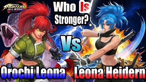 Orochi Leona Vs Leona Heidern XII In The King Of Fighters All Star KOF Allstars KOFAS YouTube
