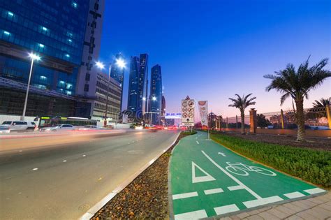 Streets Of Abu Dhabi At Night Uae Editorial Stock Image Image Of
