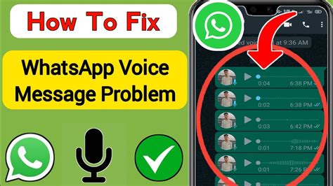 How To Fix Whatsapp Voice Message Problem New 2023 Whatsapp Audio