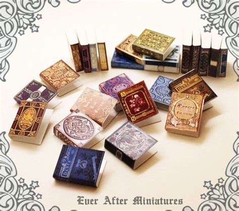 28 Dollhouse Miniature Book Cover Set 1 Set Of 28 Magic And Etsy