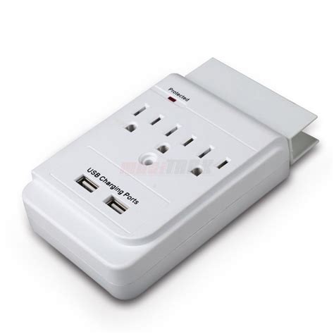 3 Electrical Outlet Wall Surge Protector Usb Plate