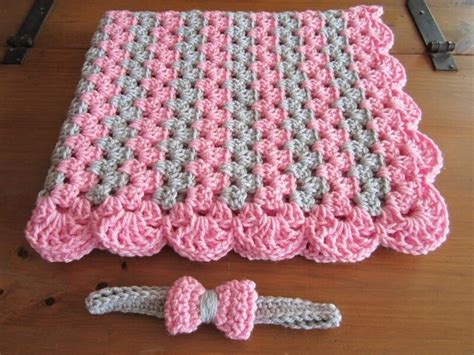 Mantas Para Bebe A Crochet En 2 Colores