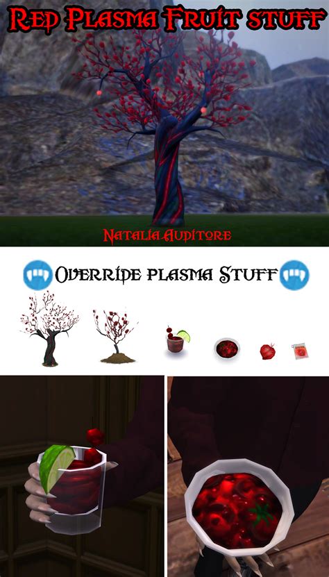 Red Plasma Fruit Override Natalia Auditore Sims 4 Sims Sims Packs