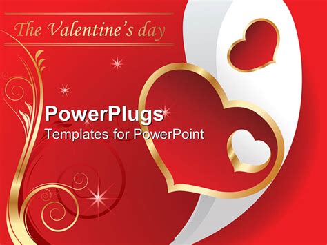 Powerpoint Template Valentines Day Theme With The Valentines Day