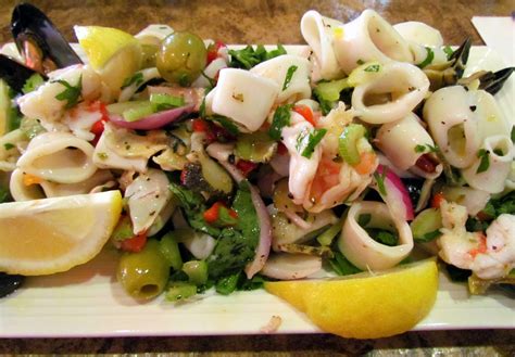 Well, how about this cold shrimp appetizer made using mangoes, shrimp, avocadoes and lime juice. cold seafood salad recipe italian