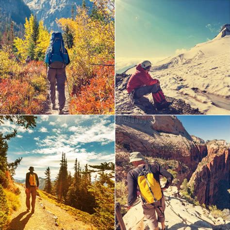 Hike Collage Stock Photo Image Of Hill Travel Outdoors 24739132