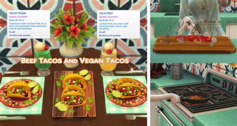 Beef Tacos Vegan Tacos By ONI Liquid Sims