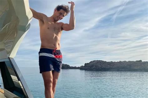 Rafael Nadal Enjoys Winter Swimming At Home In Mallorca