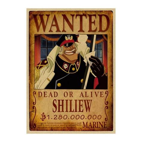 Avis De Recherche One Piece Shiliew Wanted Boutique One Piece