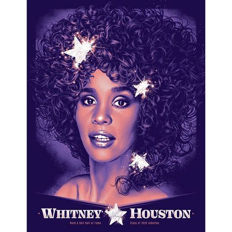 Whitney Houston Hall Of Fame Poster Main Edition Shop The Whitney