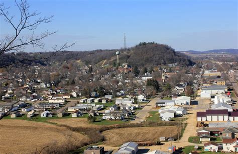 Bellevue -- View from Bluff at Bellevue State Park, Iowa image - Free
