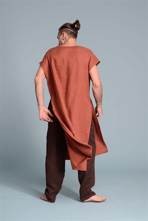 Linen Mens Tunic Linen Clothes For Men Shantima