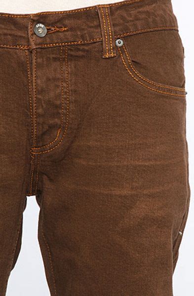 Kr3w The K Slim Fit Jeans In Dirty Brown Wash In Brown For Men Lyst