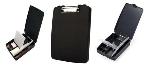 Officemate Extra Storage And Supply Clipboard Charcoal 83333 Ebay