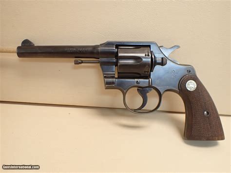 Colt Official Police 38 Special 5 Barrel Blued Revolver 1937mfg