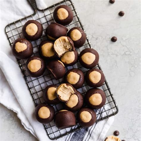 She thought they were safe, in a container taped up, in the freezer, out in the garage. Buck Eye Truffle / Buckeyes Peanut Butter Balls Chocolate ...