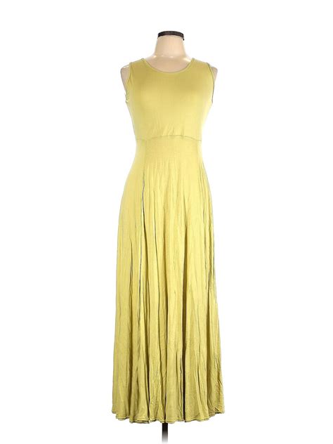 Dunia Women Yellow Casual Dress L Ebay