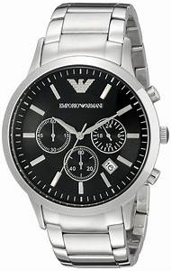 Emporio Armani Men 39 S Ar2434 Classic Chronograph Stainless Steel Watch