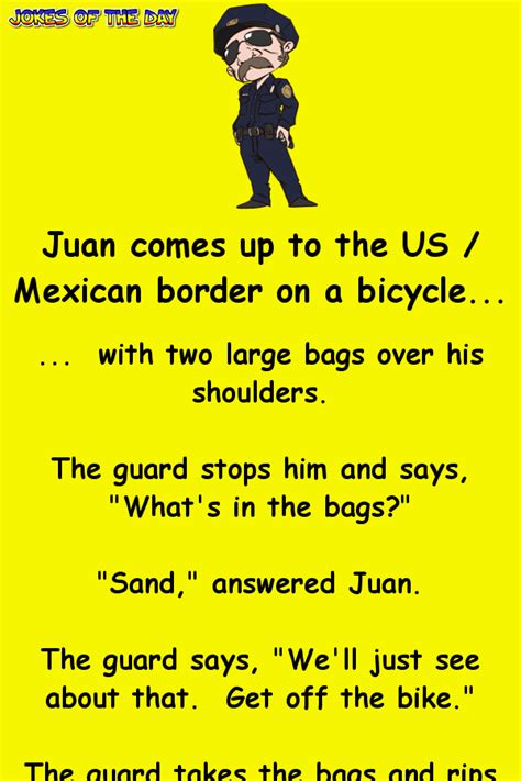The Us Mexico Border Guard Is Shocked When Juan Said This Funny