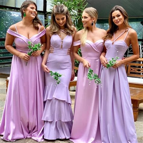 40 Vestidos Lavanda E Lilás Para Madrinhas De Casamento 2024