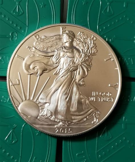 2015 1 Oz Silver American Eagle Coin Bu Fine Silver Usmint Eagle