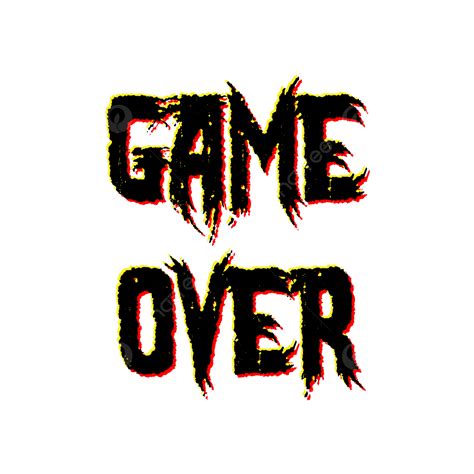 Horror Text Effect Vector Art Png Horror Style Text Effect Game Over Design Final Classic