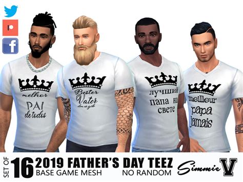 The Sims Resource Simmievfathers Day 2019 Teez