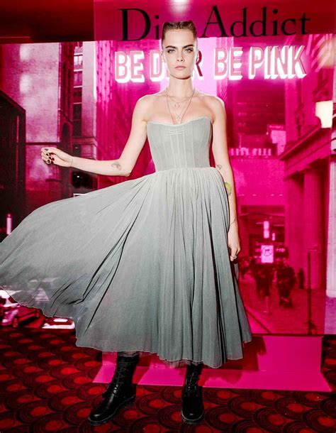 Cara Delevingne In Dior Addict Stellar Shine Lipstick Campaign Pics