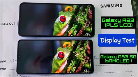 Samsung A33 5g Samsung A23 Display Test Super Amoled Vs Pls