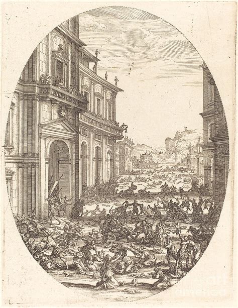 The Massacre Of The Innocents Drawing By Jacques Callot Fine Art America