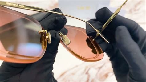 Christian Dior Sunglasses Model Ultradior Su Color B E Shiny Gold Nude Lenses YouTube