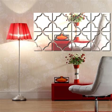 Acrylic Mirror Wall Stickers Diy Home Decor 3d Large Adesivo De Parede