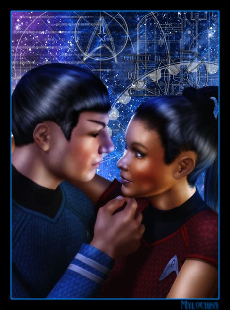 Spock And Uhura Love Stars Interracial Couples Star Trek