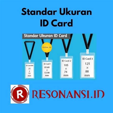 Standar Ukuran Id Card Karyawan Dan Panitia Terbaru Reverasite
